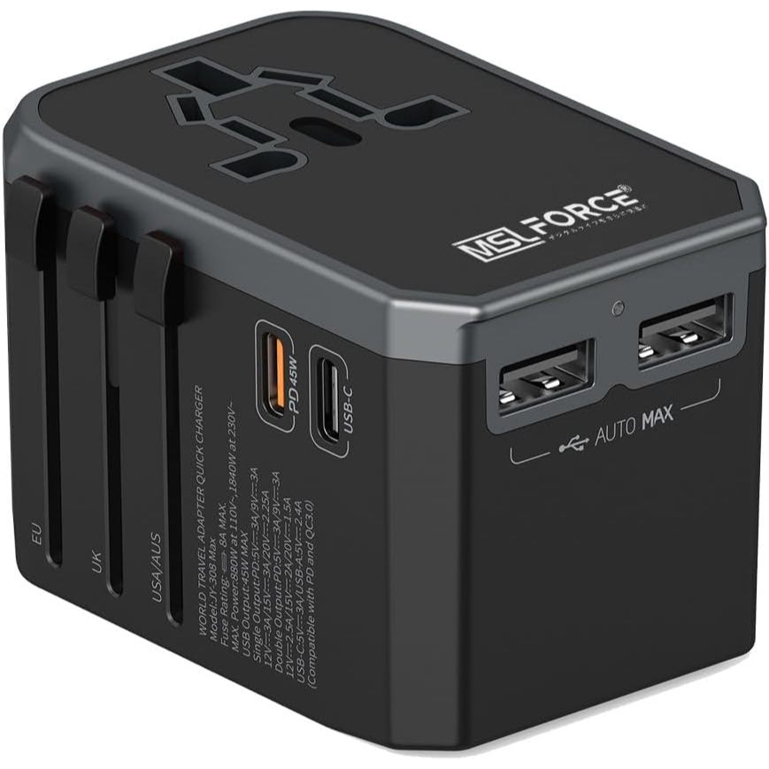 [Direto do Japão] Safe Japanese Company, Power Adapter, Conversion Plug, 45W