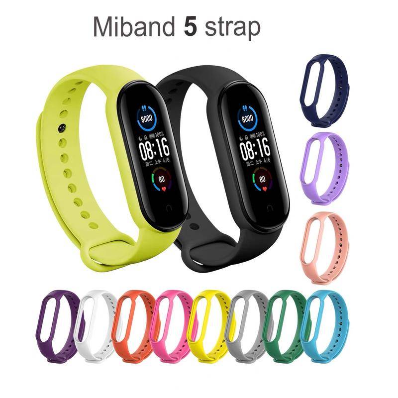Pulseira de Silicone Compatível Com Relógio Xiaomi Miband 5 e 6