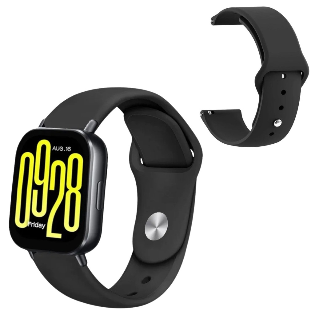 Pulseira 100% silicone para Xiaomi Redmi Watch 5 active 22mm