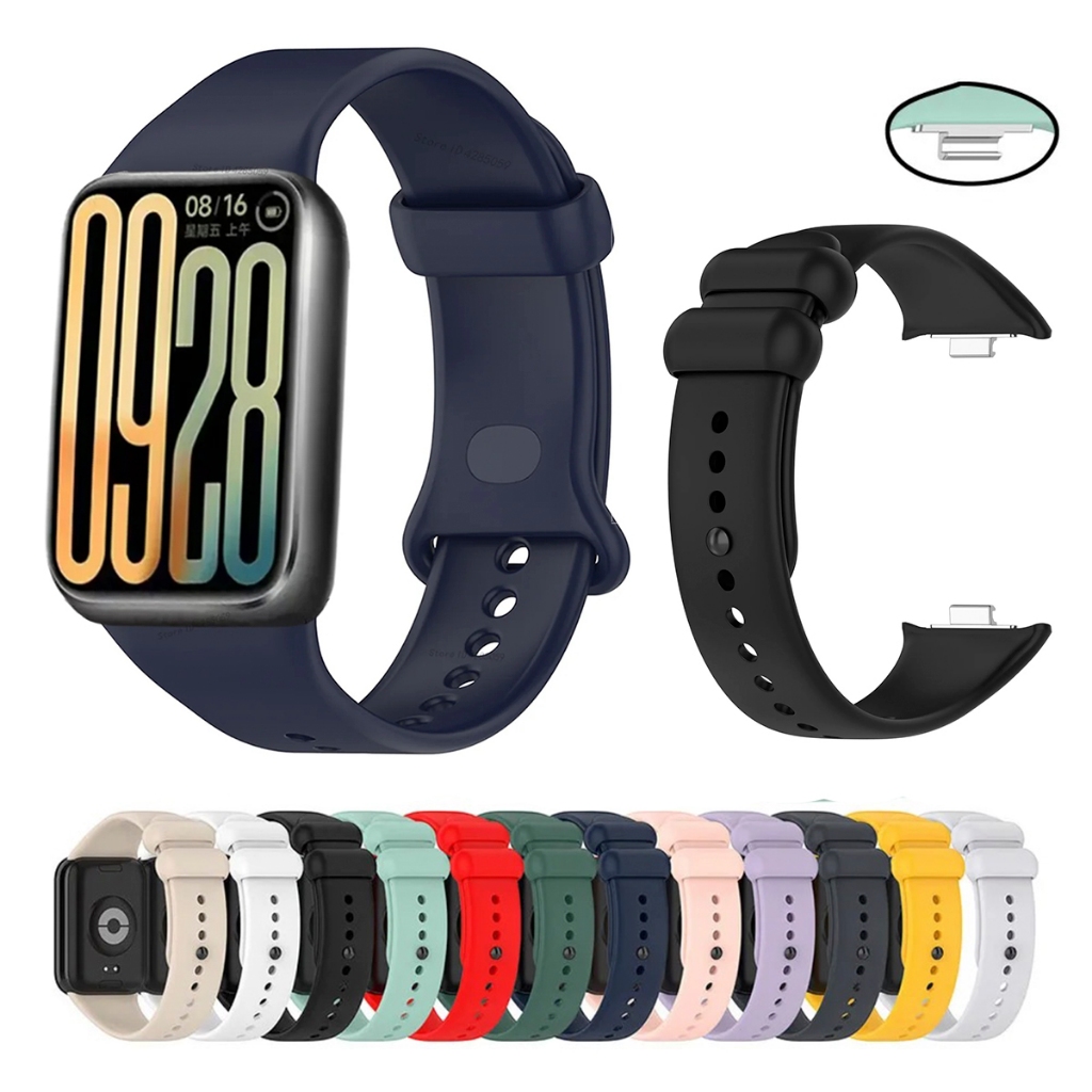Pulseira Compativel com Smartwatch Xiaomi Smart Mi Band 9 Pro De Silicone