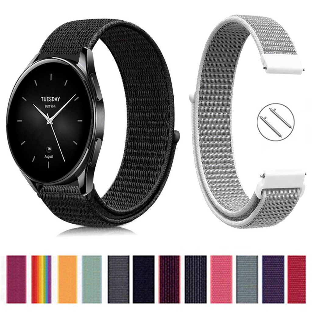 Pulseira 22mm de Nylon para Smartwatch Xiaomi Watch S2 de Engate rapido Pronta entrega no Brasil