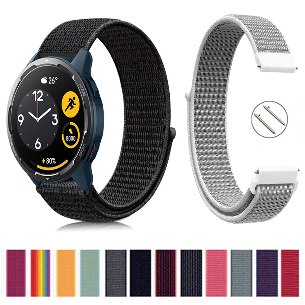 Pulseira 22mm de Nylon Velcro para Xiaomi Watch Color 2 de Engate rapido
