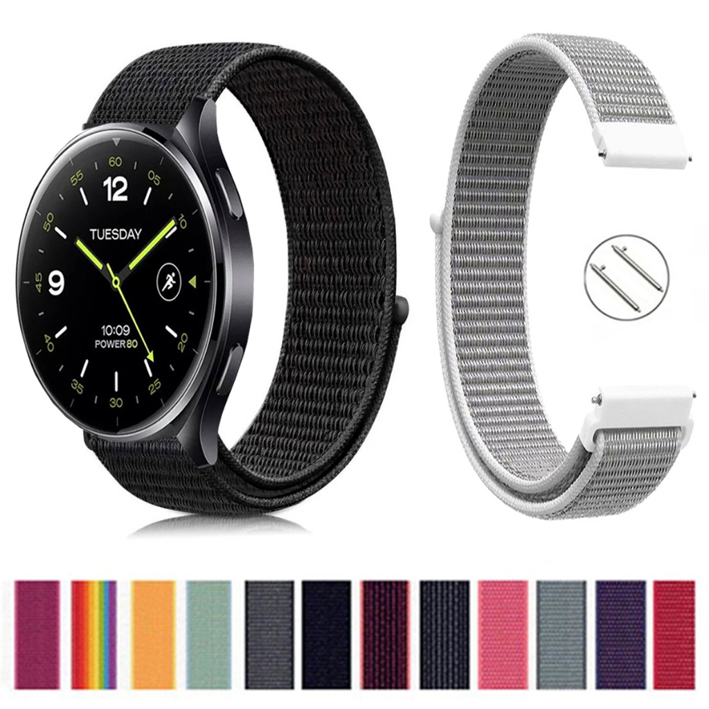 Pulseira 22mm de Nylon para Smartwatch Xiaomi Watch 2 de Engate rapido Pronta entrega no Brasil