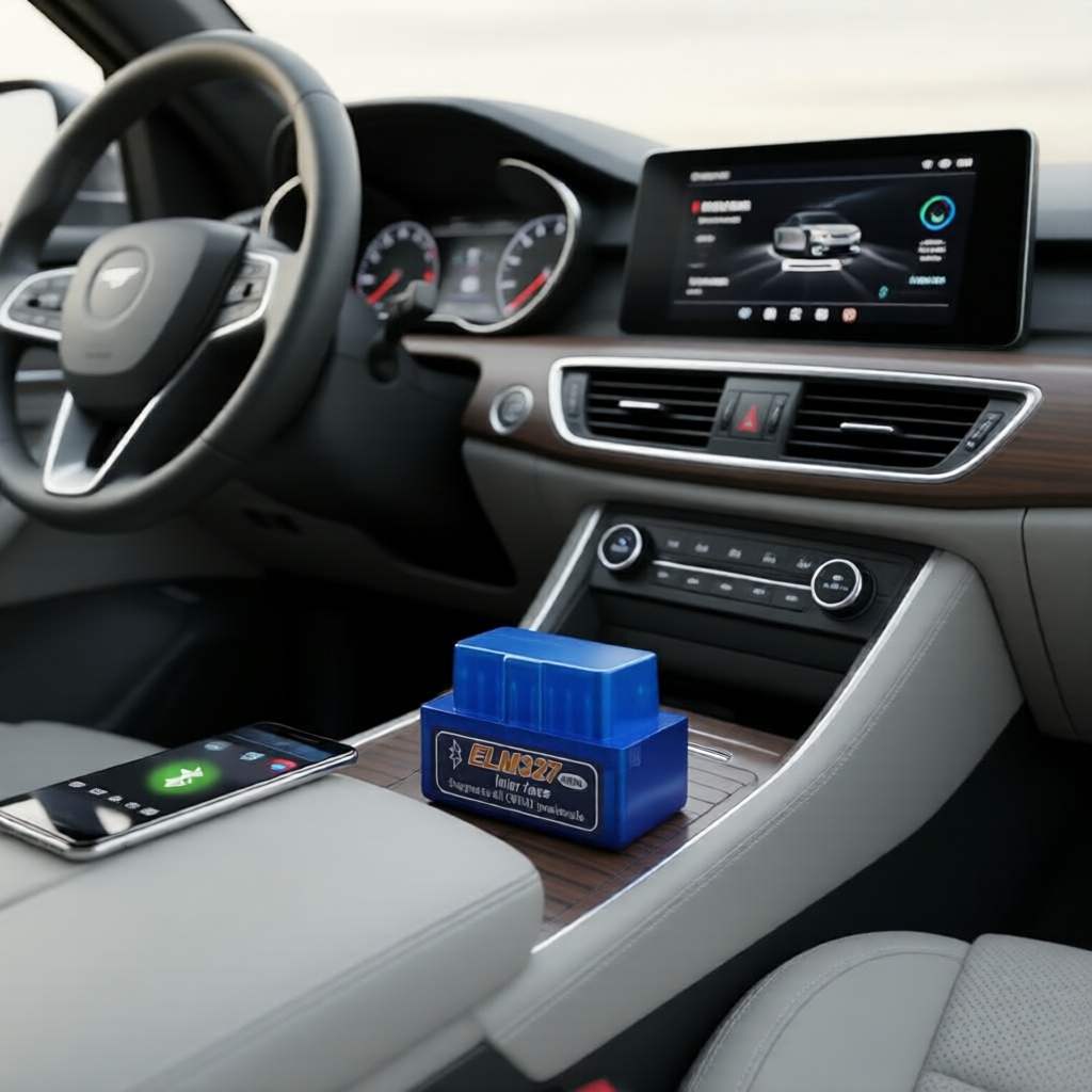 Mini ELM327 V1.5 BT 5.1 Scanner OBD2 – Compatível com iOS/Android/PC