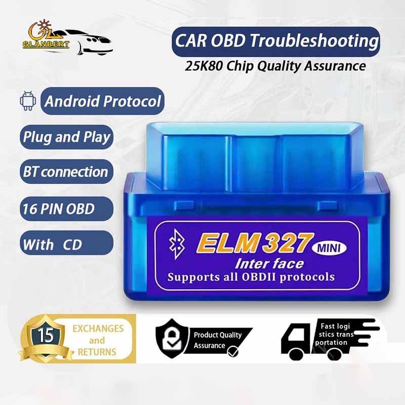 Mini Bluetooth OBD2 Scanner Teste Ferramentas De Reparo Diagnóstico ELM327 HUD Velocímetros Calibres Código