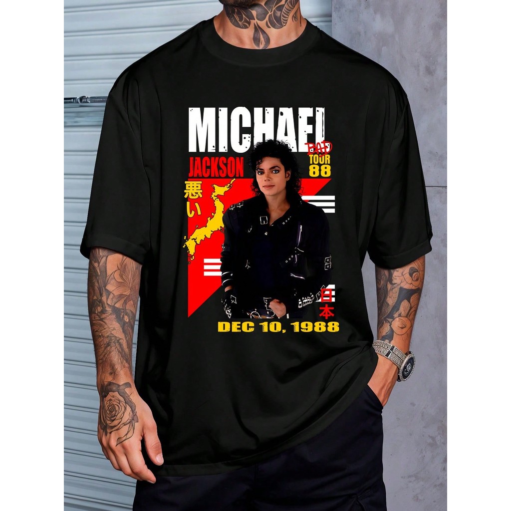 Camiseta  Rei Do Pop Musica Internacional Camisa Blusa Unissex Masculino Feminino 100% Algodão  Streetwear Plus Size