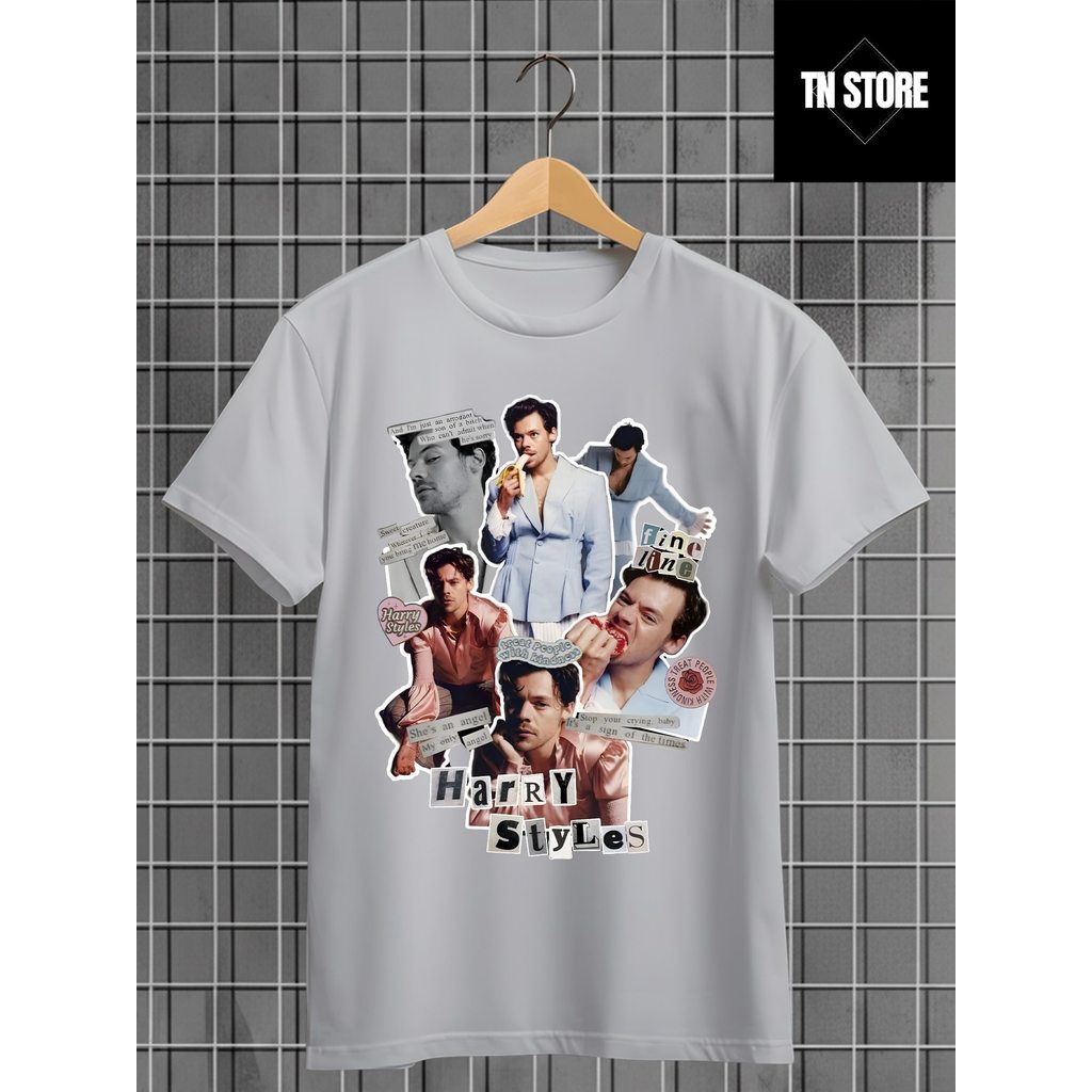 Camiseta Harry Styles Cantor Pop Kiss All The Time Ator Camisa Blusa Unissex Masculino Feminino 100% Algodão Plus Size