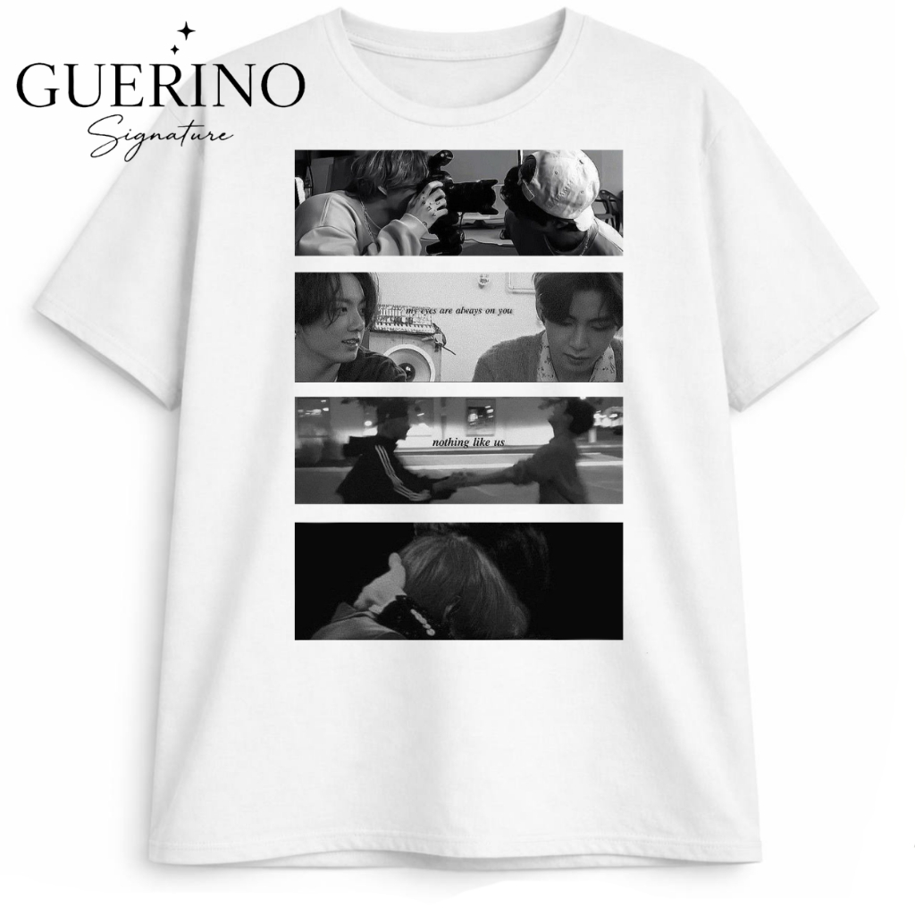 Camiseta Plus Size Taekook K-pop Taehyung Jungkook Presente para Army