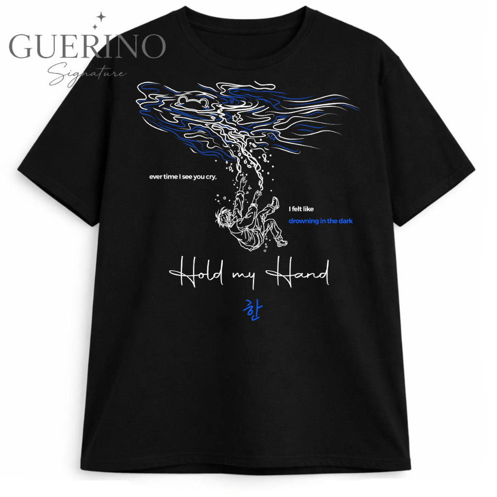 Camiseta Plus Size Han Hold My Hand Stray Kids K-pop Estética Aesthetic 100% Algodão