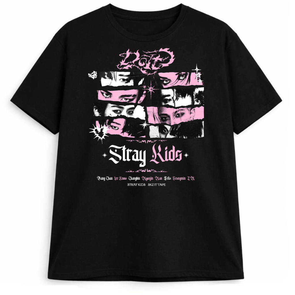 Camisa Plus Size Do It Stray Kids K-pop Algodão Premium Estampa DTF Unissex