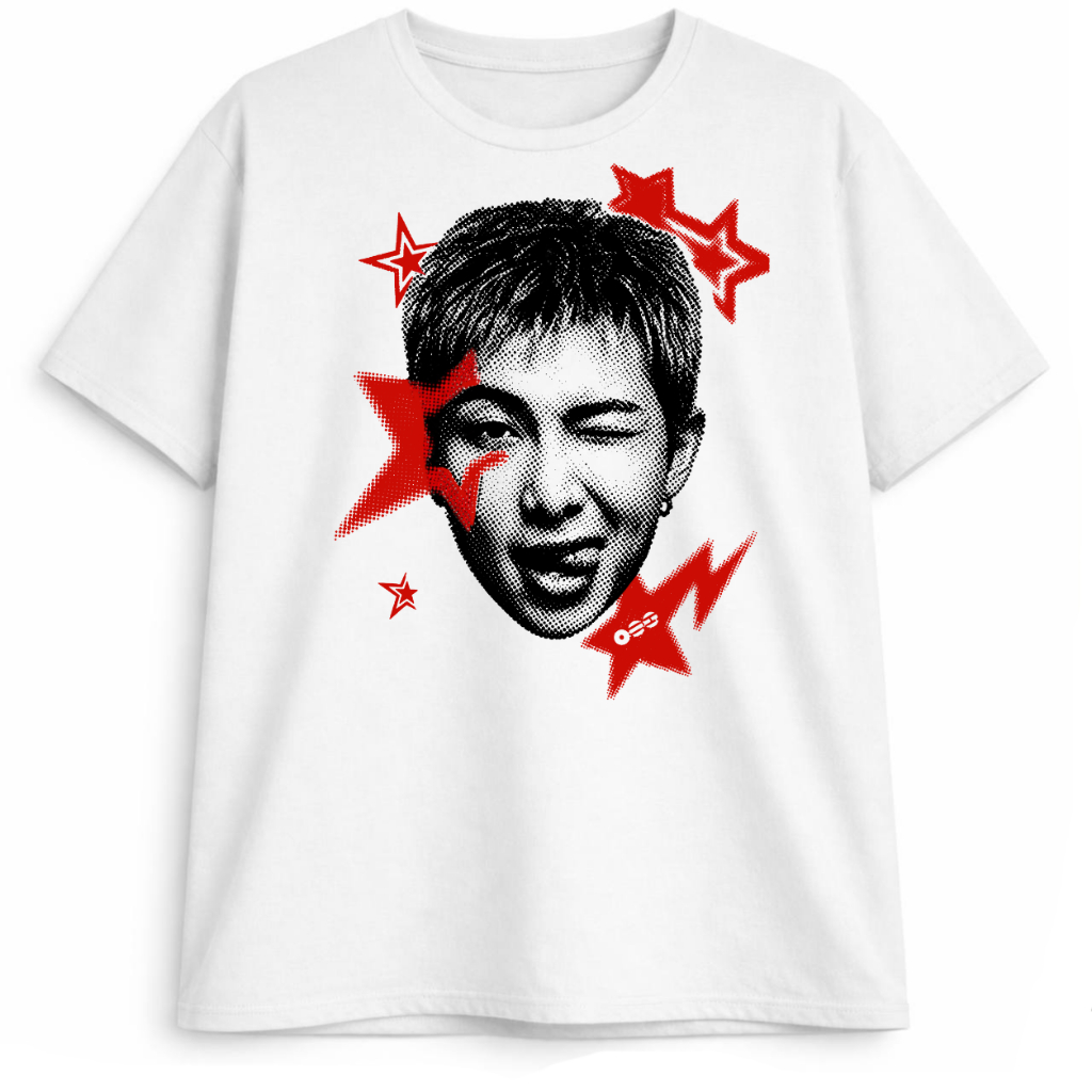 Camiseta Plus Size Namjoon Arirang BTS Algodão Premium Estampa DTF Unissex K-pop
