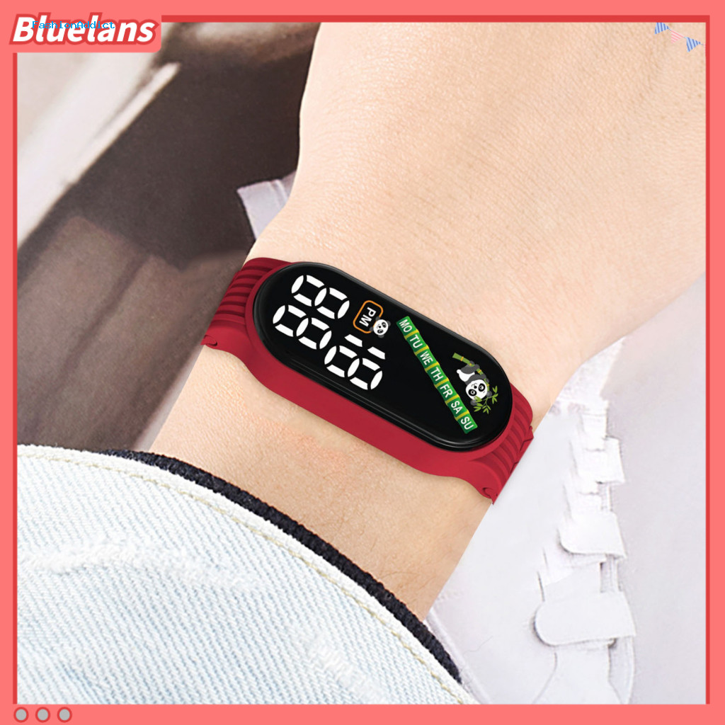 Led Display Watch Bright Color Pattern Fashion Sports for Men Women Students – Waterproof Multicolor Electronic Wristw