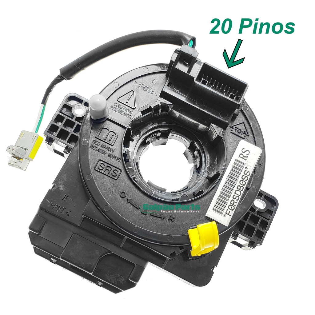 Cinta Airbag Hard Disk Fita Buzina Cabo Flat Honda Fit / City 2015 2016 2018 2018 2019 - 20 Pinos
