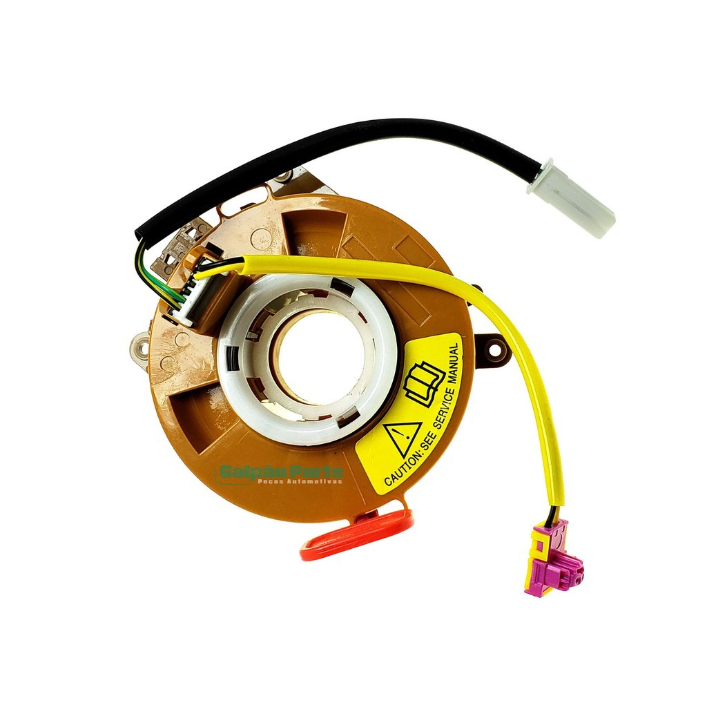Cinta Airbag Hard Disk Fita Buzina Cabo Flat Palio Grand Siena 2012/... Modelo Marrom