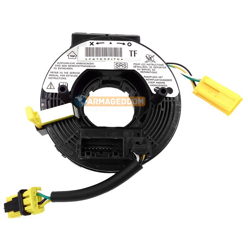 Cinta Airbag Cabo Flat Buzina Hard Disk Honda New Civic 2006 à 2011 CR-V 2006/... Sem Comando de Som No Volante