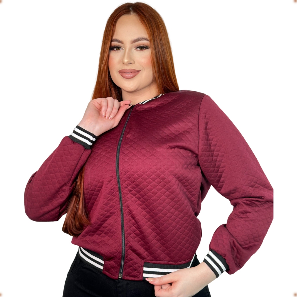 Blusa Feminina Sobretudo Casaco Metalassê Ziper Plus Size Touca Frio Casaco Feminino Metalasse