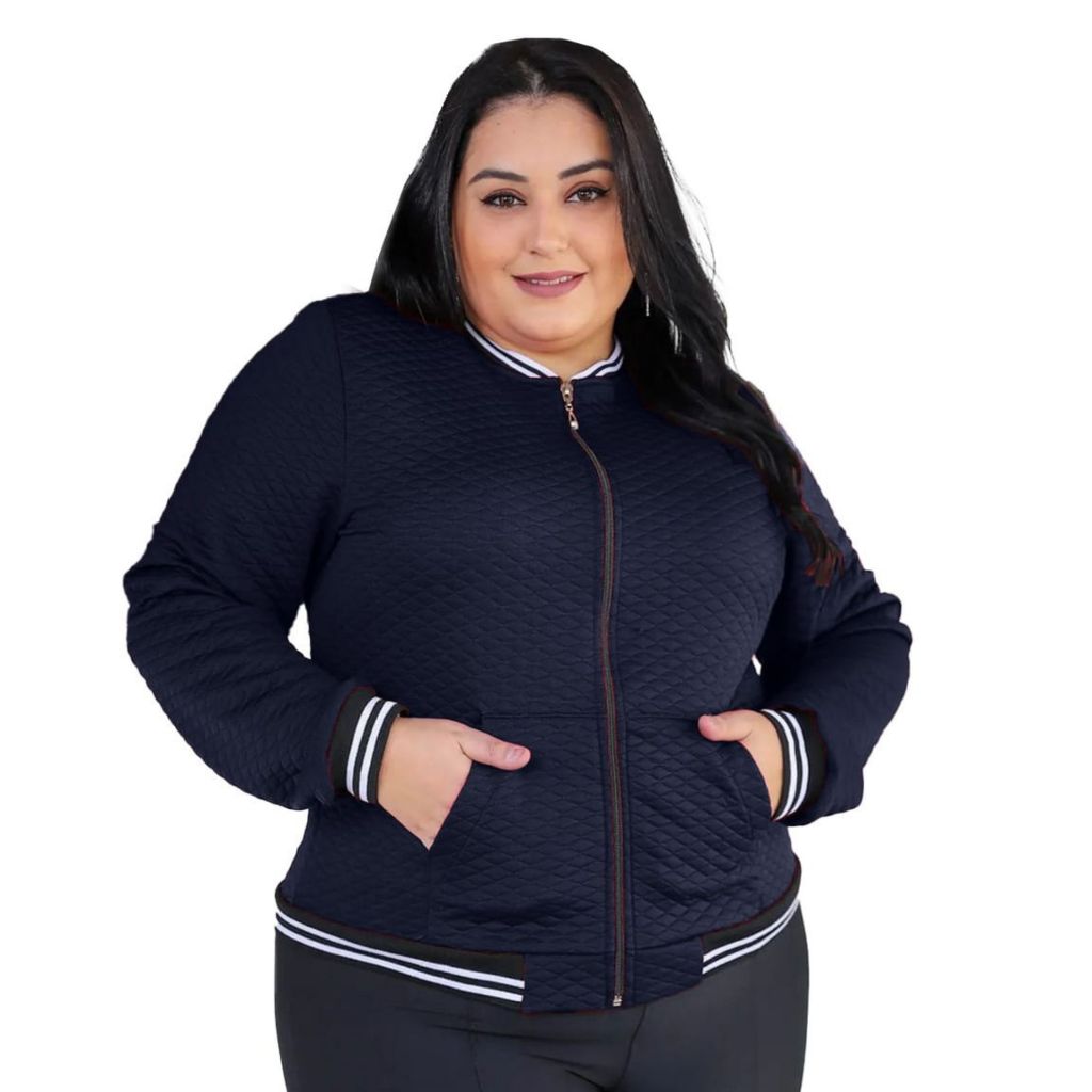 Casaco Jaqueta Bomber Plus Size Blusa Feminina Inverno Metalasse Várias Cores Envio Rápido Melhor Preço Promoção