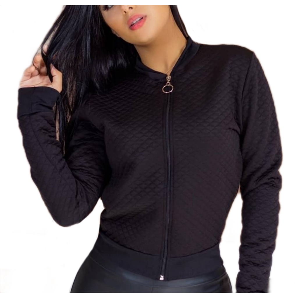 Promoção Relâmpago Jaqueta Feminina Metalasse Bomber Moda Blusa De Frio