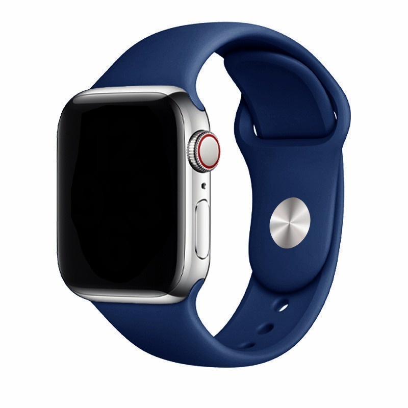 Pulseira Silicone Sport Para Apple Watch 38 40 41 42 44 45 49 mm Qualidade Premium