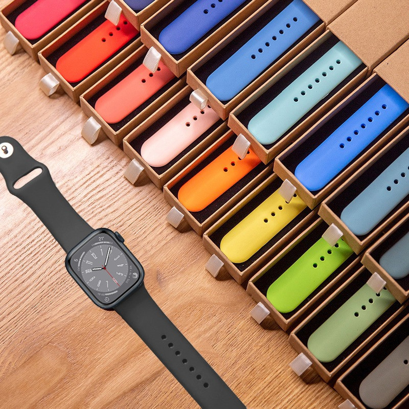 Pulseira Sport Silicone Lisa Para Apple Watch 38MM_40MM_41MM