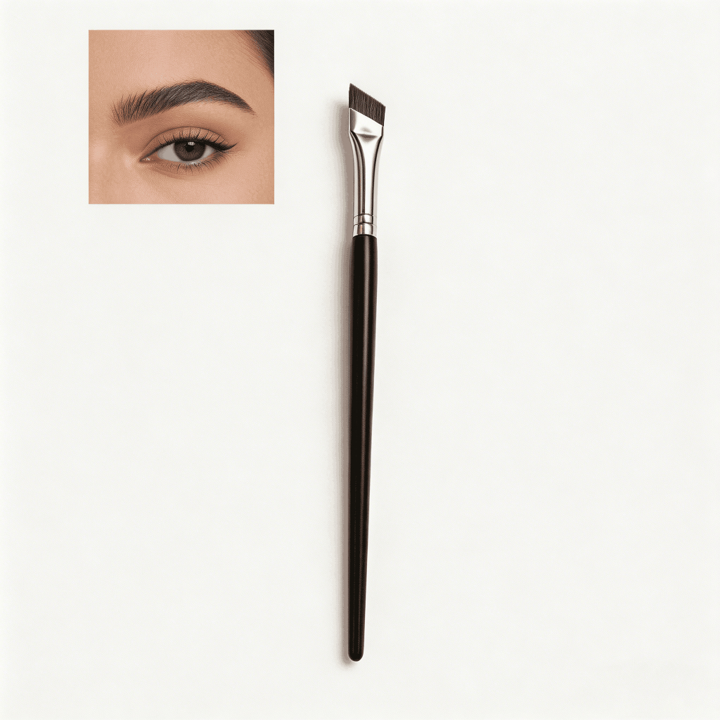 10Pcs Ultra Fine Angled Makeup Brush for Eyeliner Eyebrow Eyeshadow