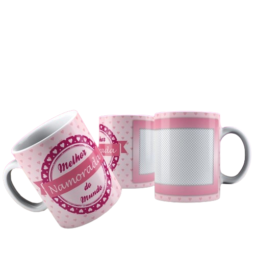 Caneca Cerâmica/Porcelana - 325ml - Amor - Dia dos namorados lembrança lembrancinha presente dia dos namorados casal coração melhor namorada do mundo com foto