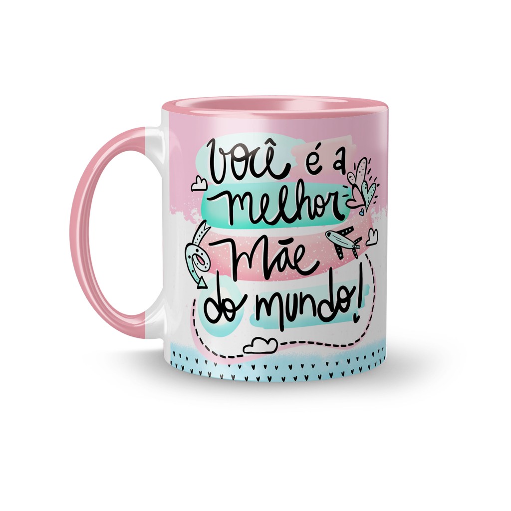 Caneca Cerâmica Você é a Melhor Mãe do Mundo Personalizada com Foto 325ml