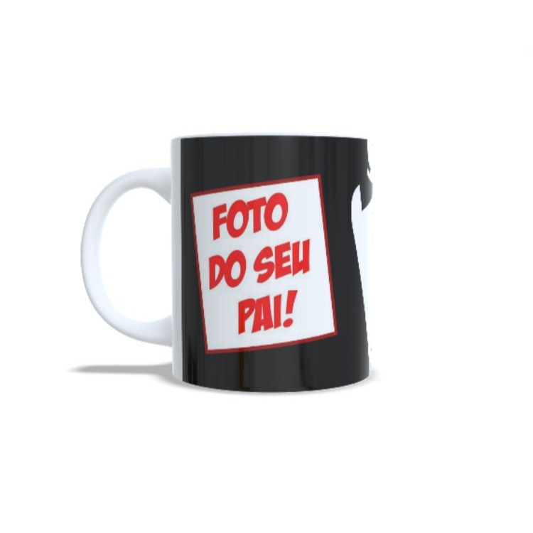 Caneca Personalizada com Foto – Feliz Dia dos Pais | Presente para o Melhor Pai Do Mundo 325ml