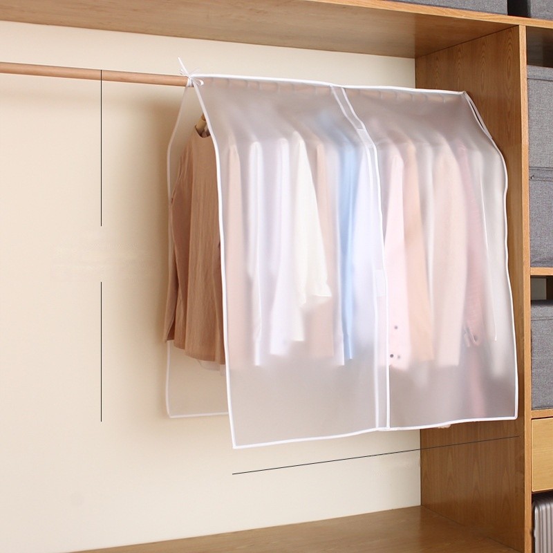 [Keep Clothes Clean] Transparent Clothing Dust Bag, Coat Cover, Hanging Clothes Bag, Home Wardrobe Cover
