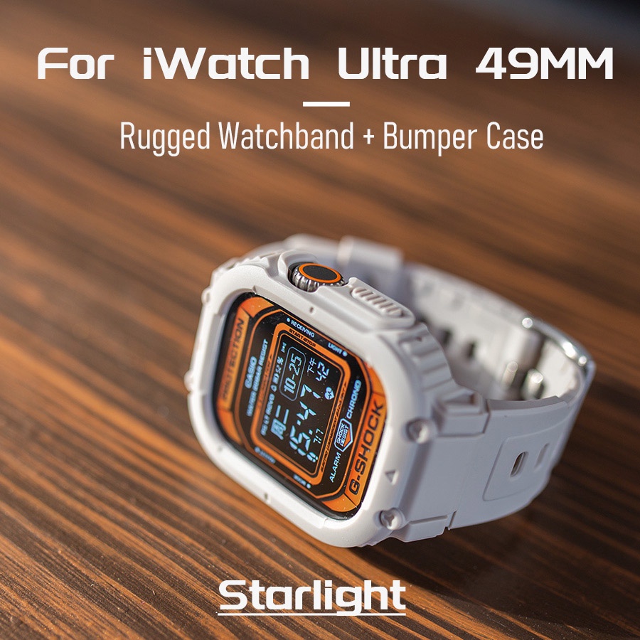 Armadura Robusta TPU Cinta Esportiva De Silicone De Cobertura Completa Caixa Protetora Do Pára-Choques + Banda Para iWatch 49mm 45mm 44mm 41mm 40mm Ultra Series 9 8 7 6 5 4 3 SE2 Acessórios Da Relógio