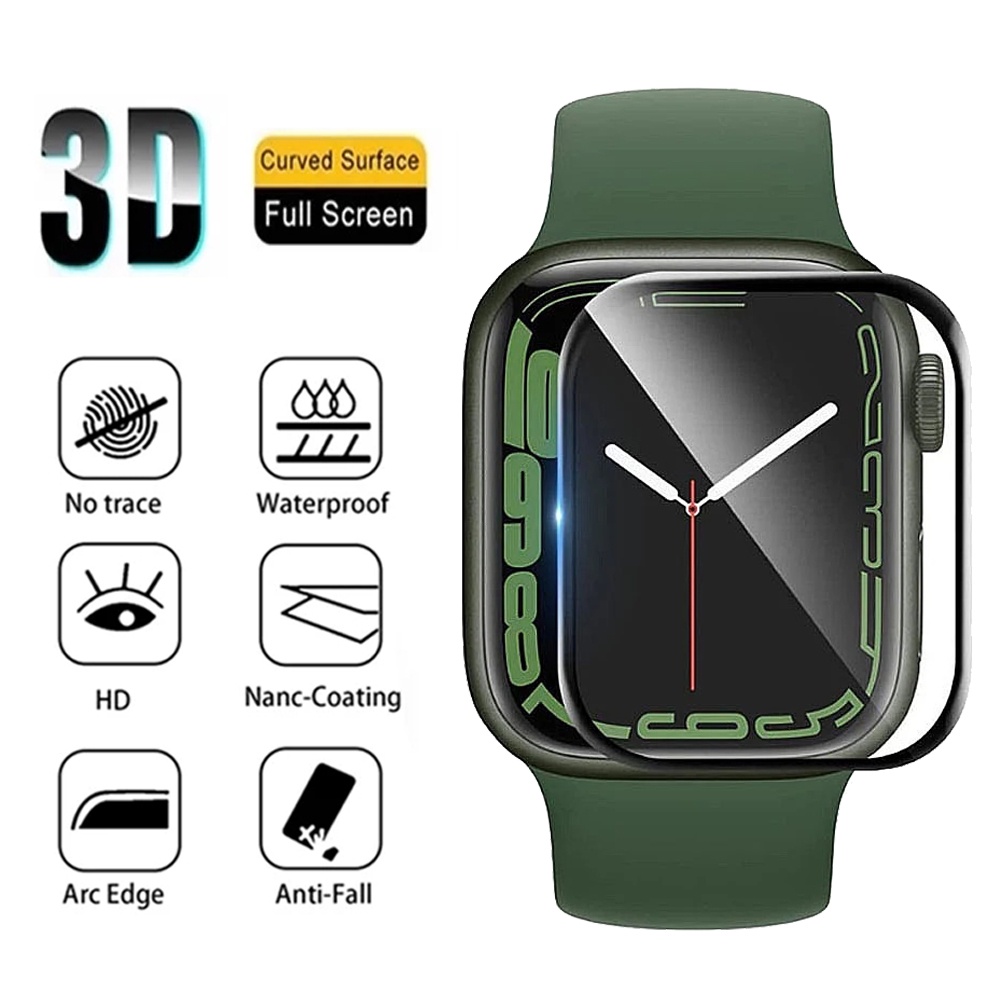 Película Protetora De Tela De Cobertura Completa Para iWatch Série Ultra 8/7/6/5/4/3/SE 49mm 45mm 41mm 44mm 40mm 42mm 38mm