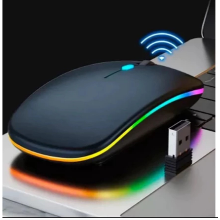 kit 3,2,1 MOUSE SEM FIO 2.4G+BLUETOOTH LUMINOSO E SILENCIOSO ALTOMEX AG-690