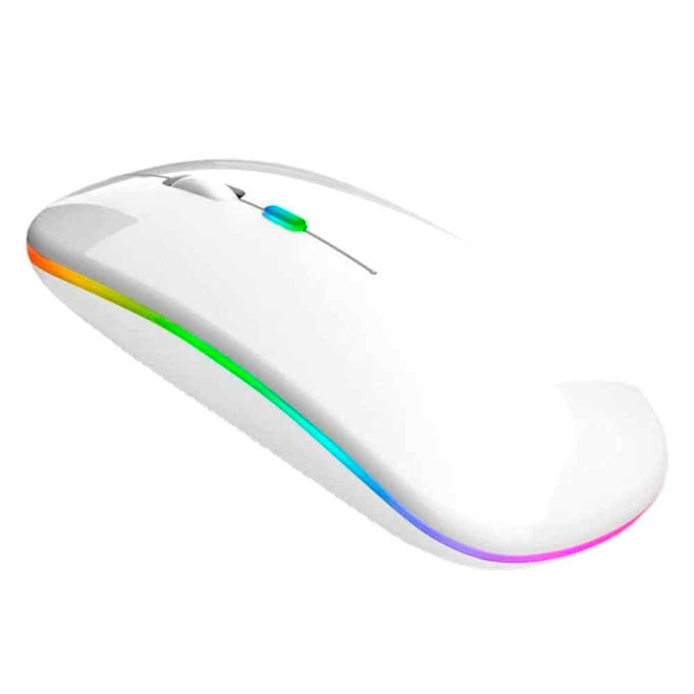 Mouse Imice E-1300 luminosa mouse silencioso sem fio Branco