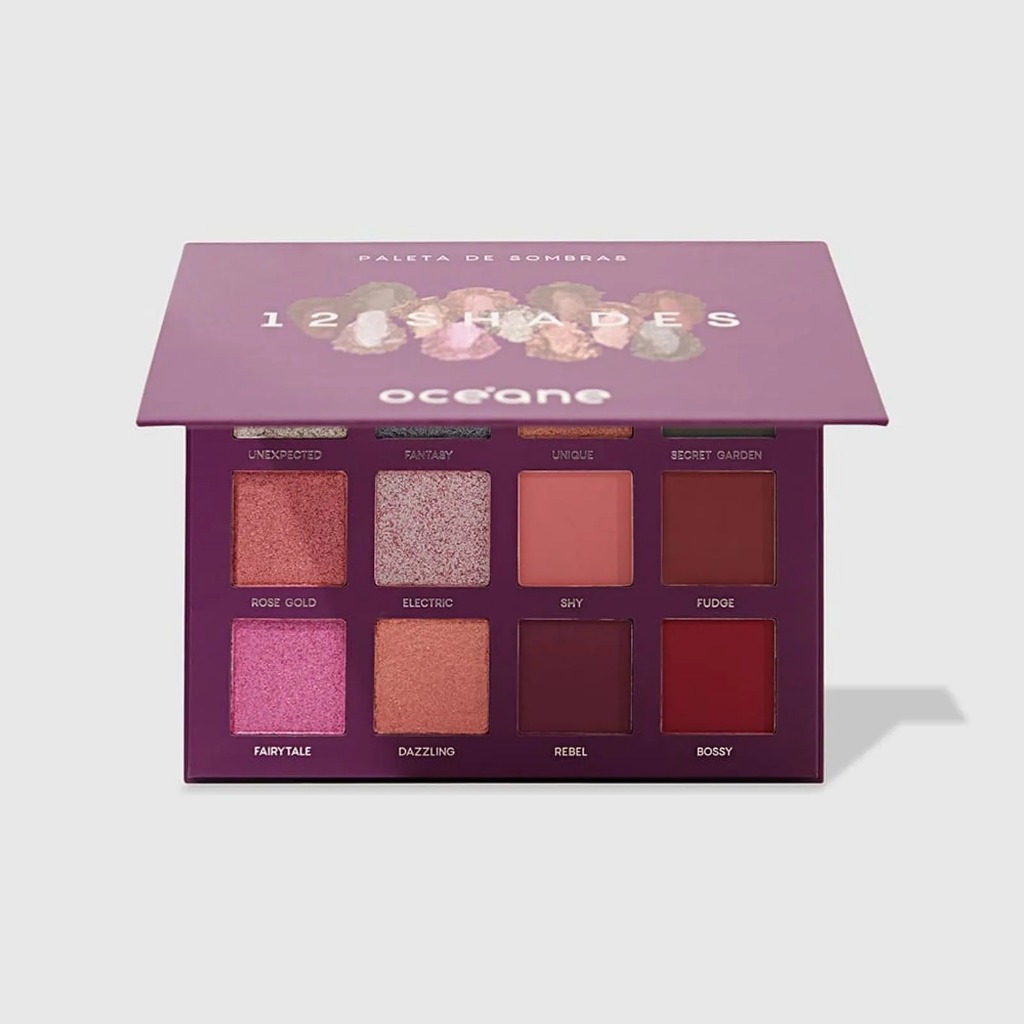 12 Shades Océane - Paleta de Sombras Purple 26,5g