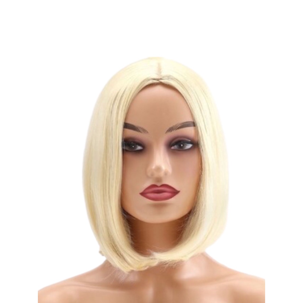 Peruca Modelo Curta Lisa Cabelo Curto Fio Sintético Festa Fantasia Cosplay Balada Carnaval Corte Long Bob