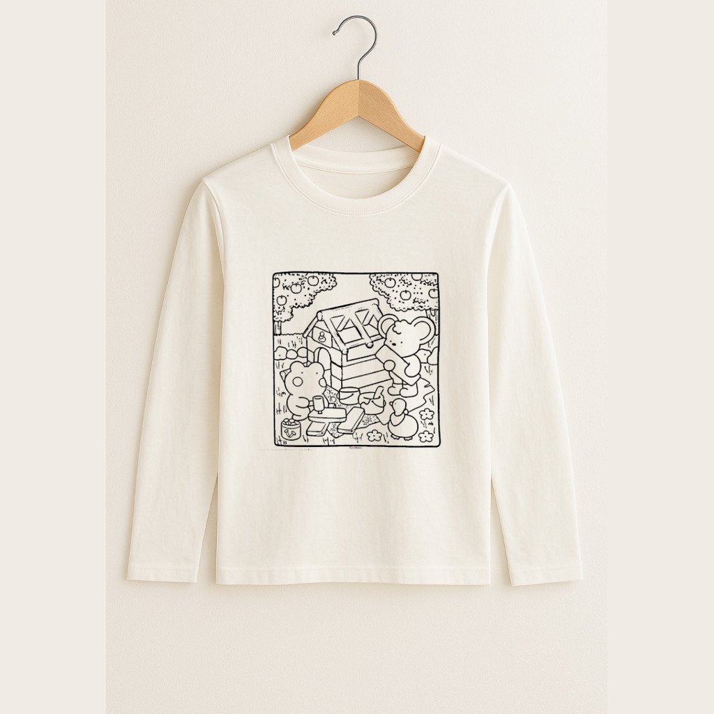 Camiseta Infantil  Bob | Manga Longa | Malha 100% Algodão