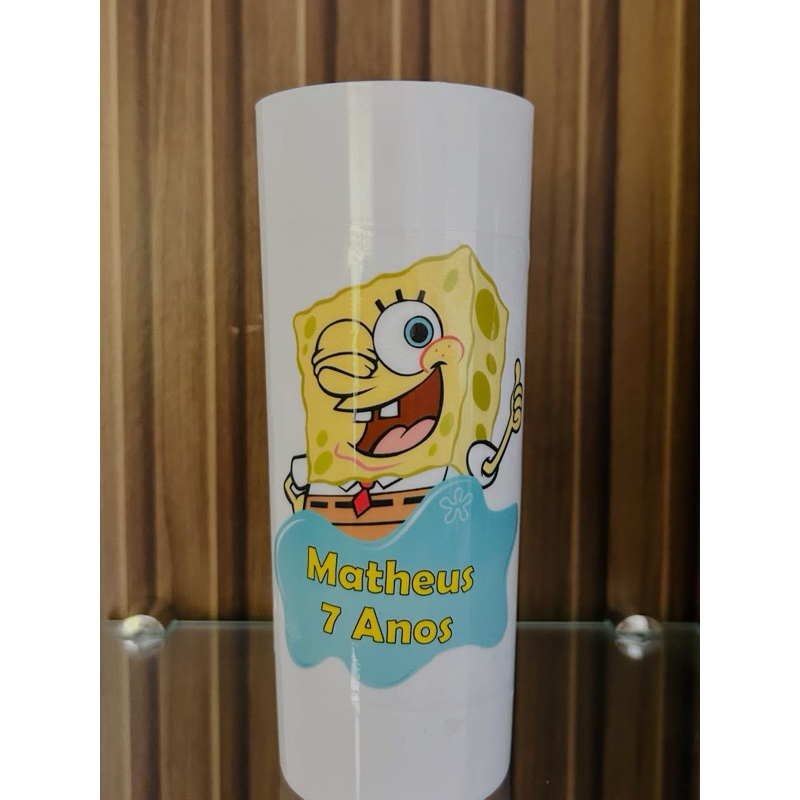 Copo long drink personalizado Bob esponja