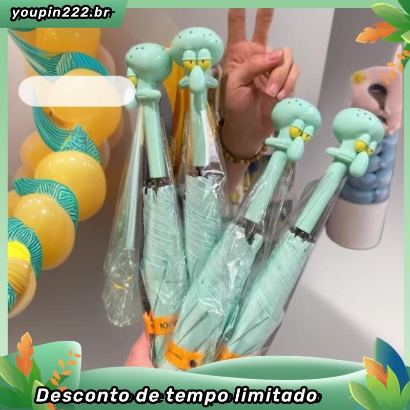 Guarda-Chuva Bob Esponja Calça Quadrada Long-Han ded-Design De Desenho Animado De Lula Molusco Para Transporte Escolar