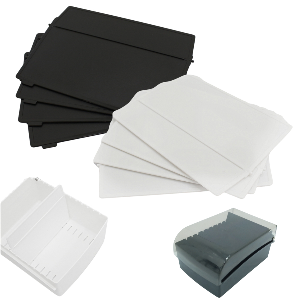 Divisoria Separador de fichas para Fichário Maxcril 4x6 / 5x8 / 6x9 plastico organizadora Waleu