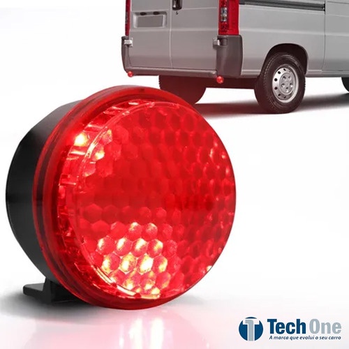 Sirene Piezo 6 Tons  Bivolt 12v e 24v Com Led Vermelho 0,36w Universal Ré para Caminhão Carro Ônibus Vans e Utilitários