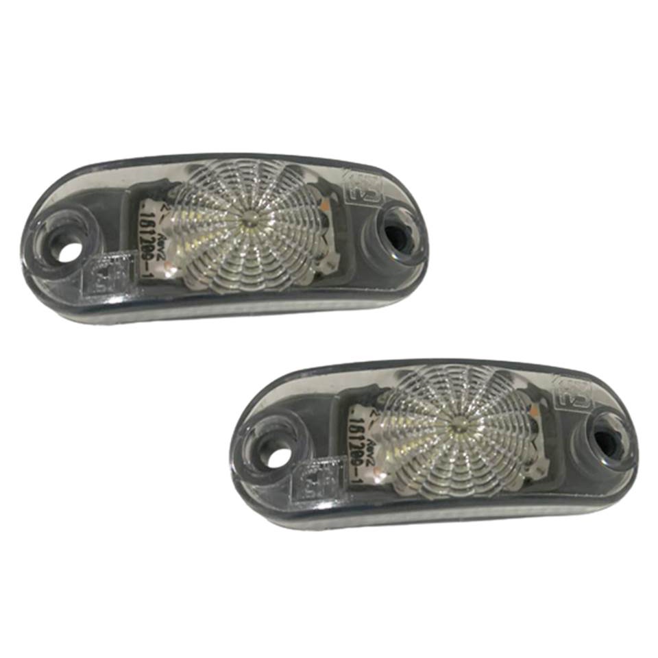 Lanterna Delimitadora Led Bivolt 12/24V Vigia Caminhão Ônibus Carreta Vans Par 2 pçs