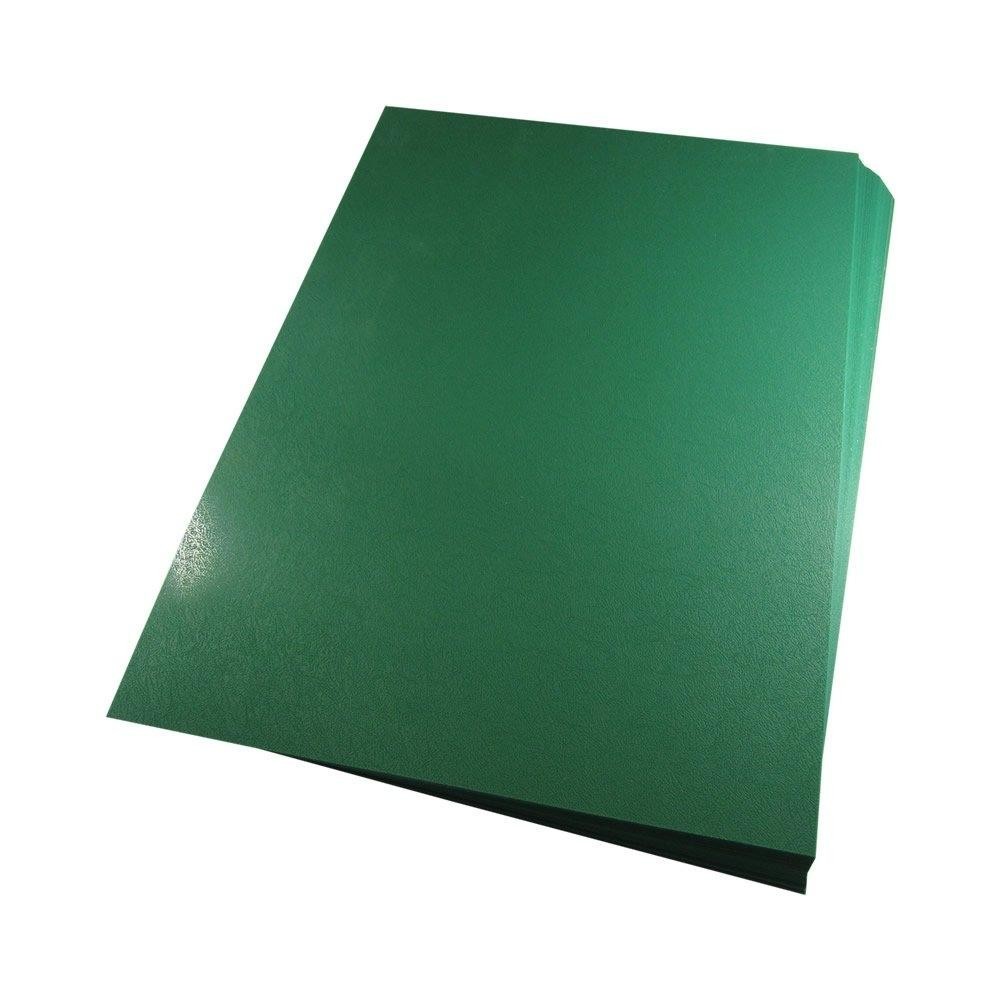 Capa para Encadernação A4 Verde Bandeira Couro PP 0,30 50un