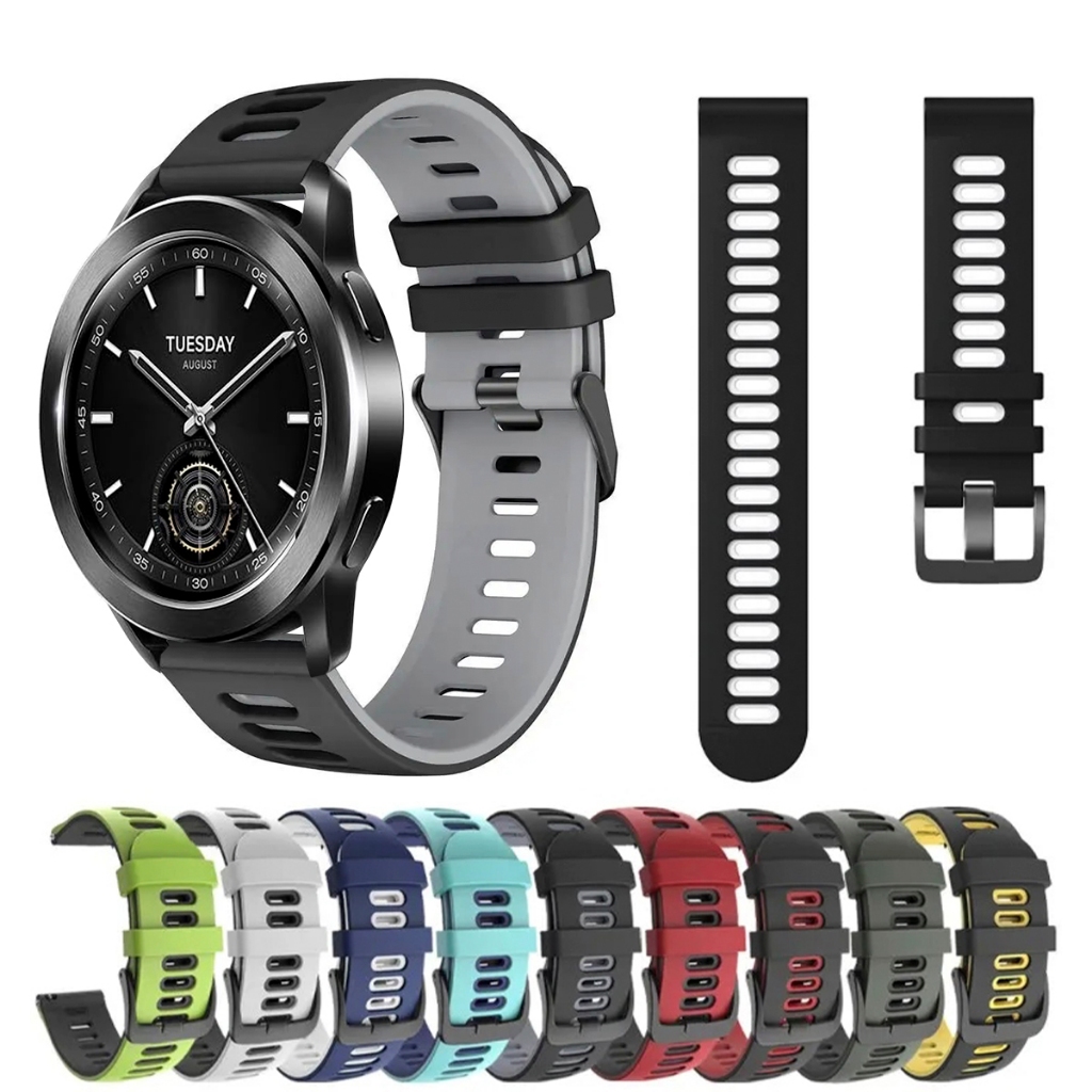 Pulseira 22mm de silicone SPORT para Smartwatch Xiaomi Watch S3