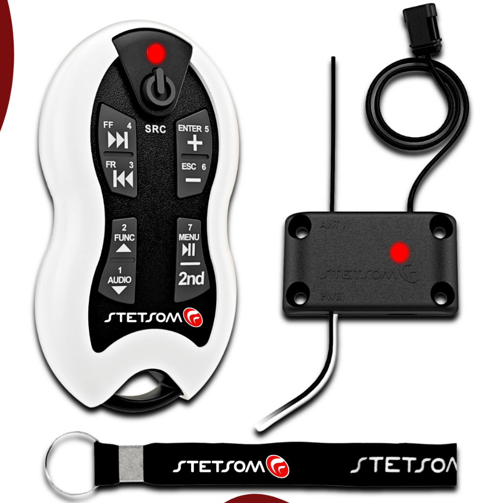 Controle Stetsom Longa Distancia Sx2 Som Automotivo 500mt branco