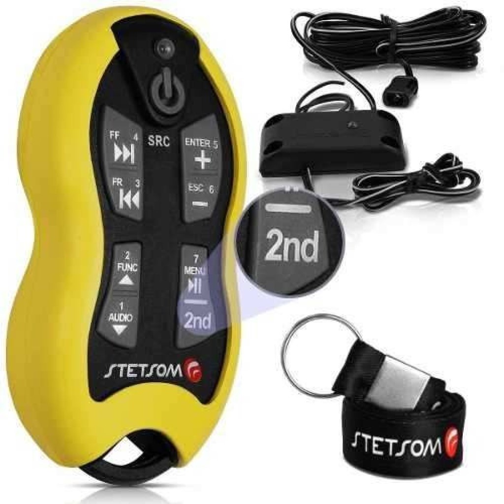 Controle Longa Distancia Stetsom Sx2 16 Funções 500m Amarelo para Rádio Som Automotivo