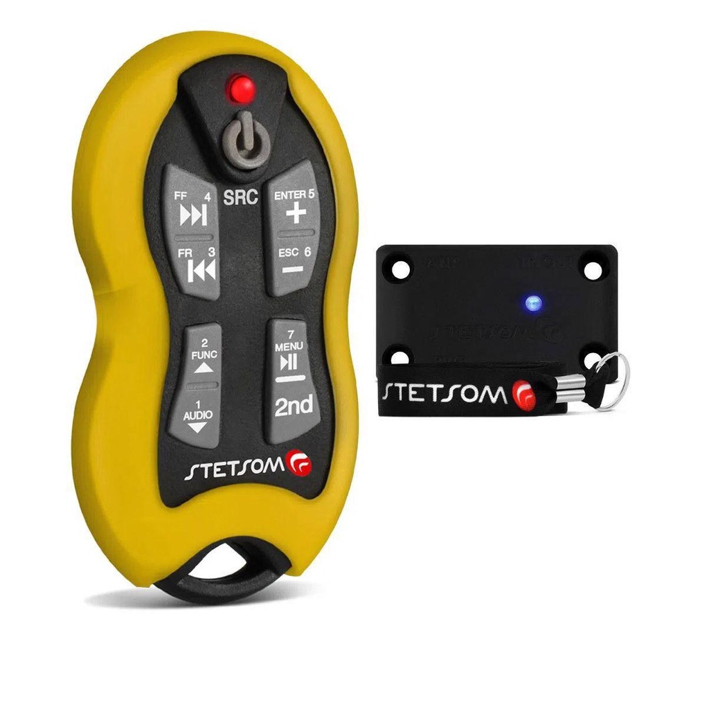 Controle Som Stetsom Longa Distancia Ate 500 Metros Amarelo Sx2