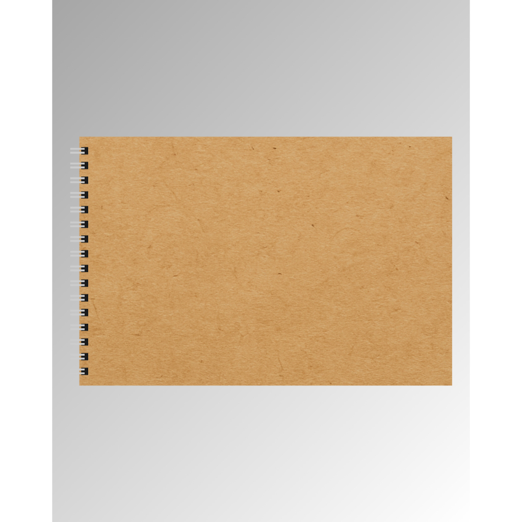Scrapbook com capa lisa em Kraft C/50fls em papel 180g