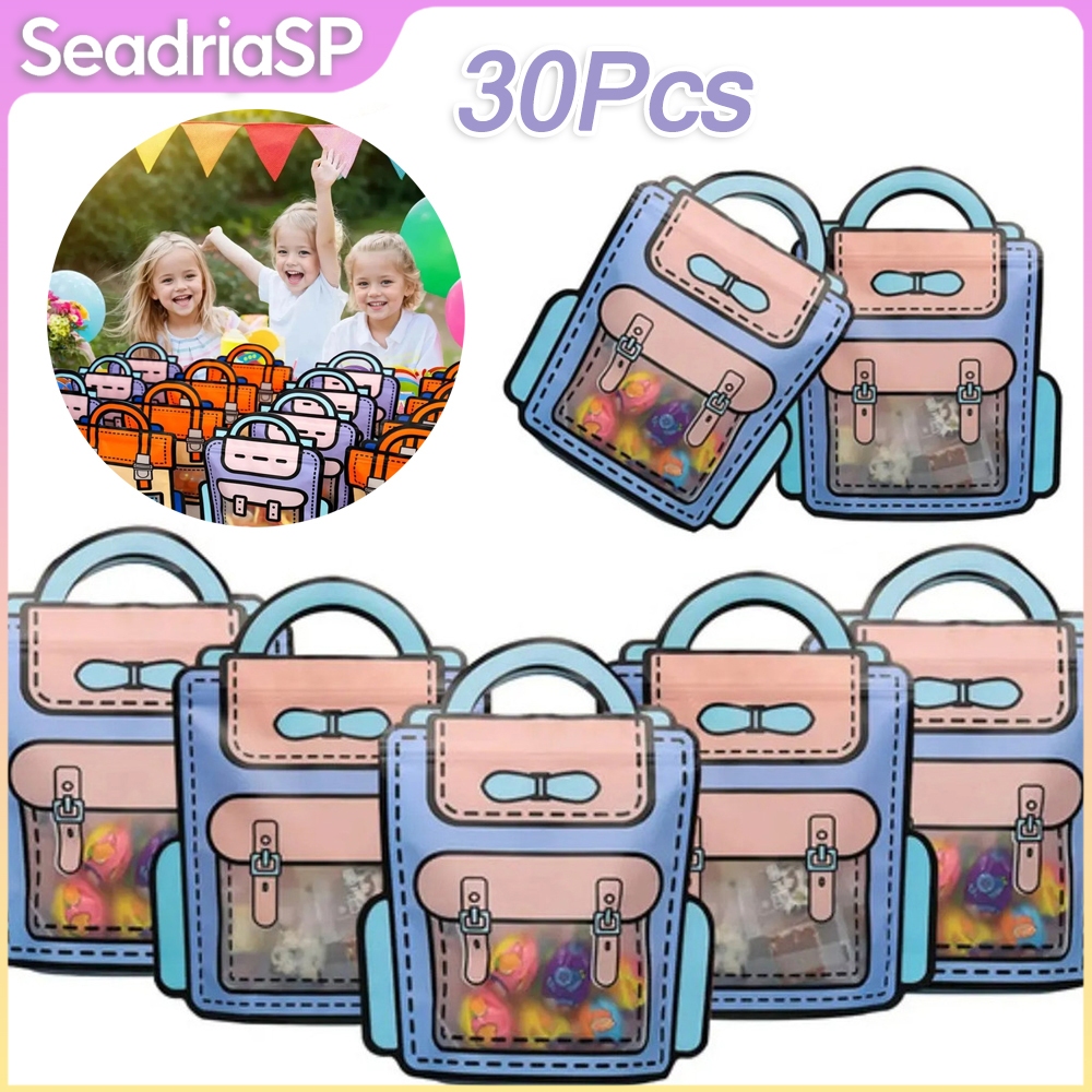 30pcs Sacola De Presente Fofa E PortáTil Para Lembrancinhas De Formatura, Volta àS Aulas, AniversáRio E Dia Das CriançAs
