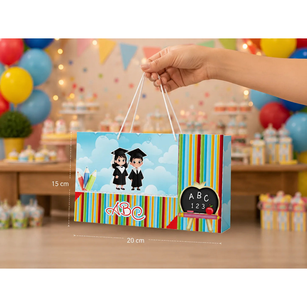 10un Sacolas Personalizada Lembrancinha Formatura Abc
