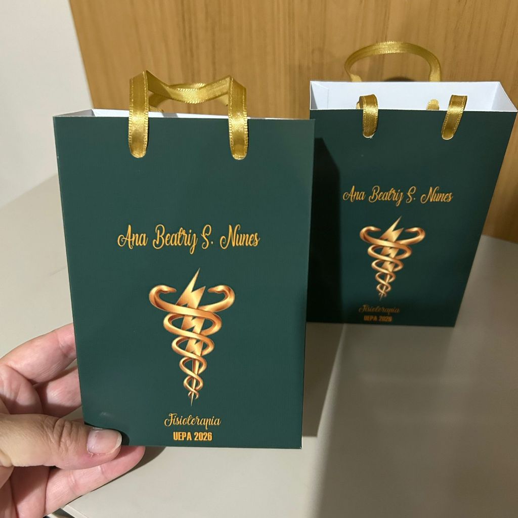 Sacolinha Formatura Fisioterapia Personalizada profissão  festa lembrancinha todos os temas